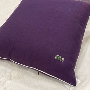 LACOSTE  DECORATIVE PILLOWS. GITHIC PURPLE